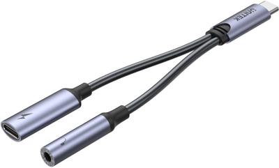 Adapter Unitek USB-C na 3,5 mm Mini-Jack szary (4894160048134)