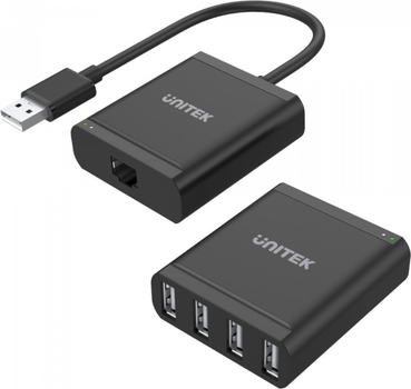Подовжувач Unitek Y-2516 USB 2.0 за витою парою 4xUSB (4894160030344)