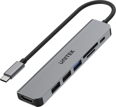 USB-хаб Unitek USB-C 7 в 1 (4894160049117)