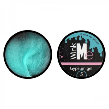 Гипсовый гель для дизайна ногтей Wink Me Gypsum Gel 05 мятно-бирюзовый 5 мл (2100994268580)