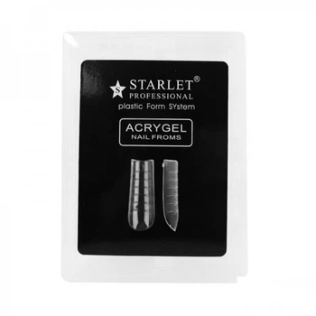 Верхние формы для наращивания ногтей Starlet Profeessional Universal универсальные с разметкой прозрачные 120 шт (2100994267804)