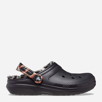 Жіночі крокси утеплені Crocs Classic Lined Animal Remix Clog 207842-BKMA W7 39-40 Bkma (191448996465)