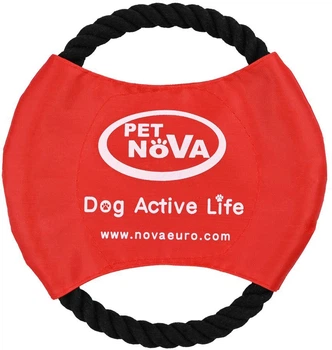 Іграшка для собак Pet Nova Канатний диск із логотипом (ROPE-DISCLOGO)