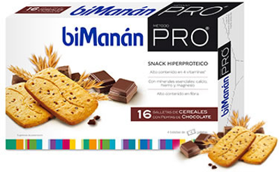 Ciasteczka zbożowe Bimanán Pro Biscuits Cereals With Nuggets Choco 16 Units (8470001559029)
