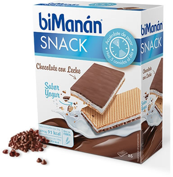 Substytut żywności Bimanán Sustitutive Milk Chocolate and Yoghurt Snack 120 g (3175681185531)