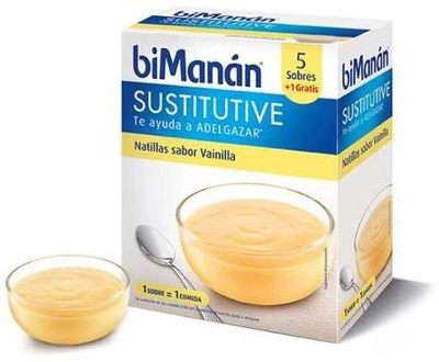 Substytut żywności Bimanán Sustitutive Vanilla Custard 5 Units (8470001523662)