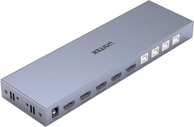 KVM-перемикач Unitek 4K HDMI 2.0 4 входа 1 вихід + USB (4894160048318)
