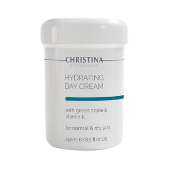Зволожуючий крем із яблуком та вітаміном Е для нормальної шкіри Christina Hydrating Day Cream Green Apple + Vitamin E, 250 мл