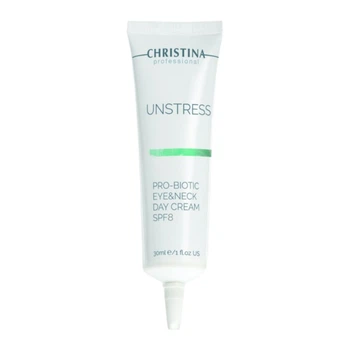 Дневной крем для глаз и шеи SPF 8 Christina Unstress Probiotic Day Cream Eye & Neck SPF 8, 30 мл