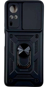 Чохол Camshield з кільцем-підставкою на Vivo Y31 black