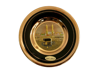 Декоративная позолоченная тарелка "Chokin Plate" 10 см (Kov-pl-002)