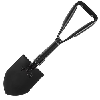 Саперная лопата кирка Mil-Tec складная черная в чехле
