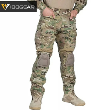 Тактичні штани IDOGEAR Gen3 Combat v2 розмір XXL мультикам з наколінниками