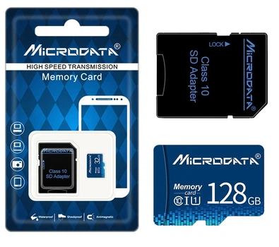 Карта памяти MicroData 128Gb 10 class A1 microSD V30 U3 с адаптером