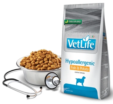 Сухий корм Farmina Vet Life Hypoallergenic Fish&Potato для собак, при харчовій алергії, риба та картопля, 2 кг (8010276025265)