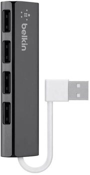 Hub USB Belkin 4 Port Ultra-Slim Travel Hub (F4U042BT)