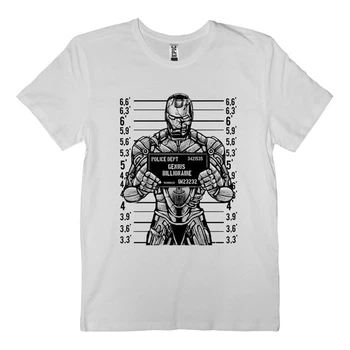 Футболка EPIC мужская Iron Man Mugshot (Железный человек) размер XS