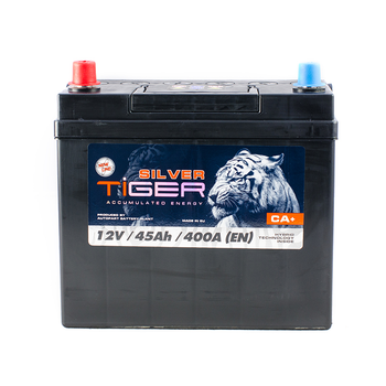 Аккумулятор Tiger Silver Japan 45 Ah/12V "1" (+ слева)