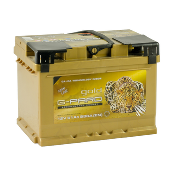 Аккумулятор G-Pard Gold 61 Ah/12V "1" (+ слева)