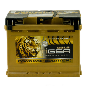 Аккумулятор Tiger Gold 62 Ah/12V "0" (+ справа)