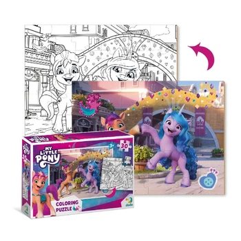 Детские Пазлы 2в1 My Little Pony "Подружки и радуга" DoDo 200134 30 элементов