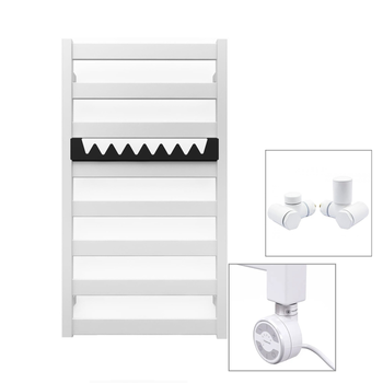 Полотенцесушитель комбинированный Terma Vivo 910x500 White mat, тен MOA + вентиль Integra