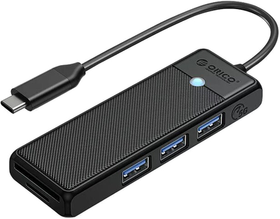 Hub USB-C Orico 3 x USB-A 5 Gb/s Czarny (PAPW3AT-C3-015-BK-EP)