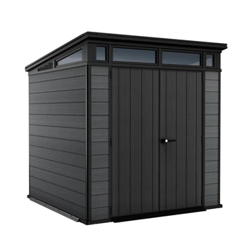 Сарай пластиковий KETER 255044 Cortina 7×7 садовий будиночок 216 x 218 x 226 см сірий