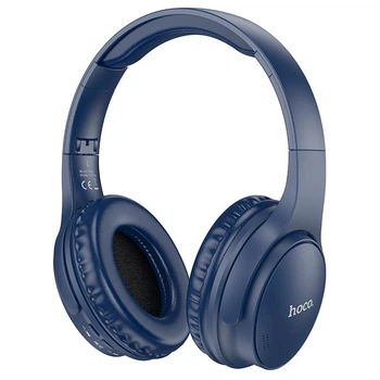 Навушники HOCO Mighty BT headphones W40 |BT5.3, 7H, AUX/TF Card, Type-C| сині