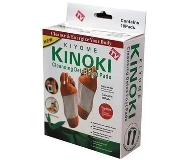 Пластир детоксикаційний для ніг Kinoki Cleansing Detox Foot Pads у наборі 10 шт