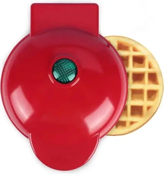 Електрична міні вафельниця Waffle Maker XL-287 з антипригарним покриттям, червона