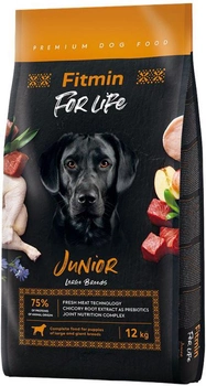 Karma sucha dla szczeniąt Fitmin dog for life junior large breed z smakiem kury 12 kg (8595237034086)