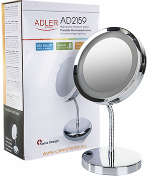 Дзеркало зі світлодіодним підсвічуванням Adler AD 2159 (5908256835818)