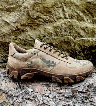 Тактичні кросівки весна/літо, Армійські кросівки, піксель полегшений, колір пісочний, розмір 41 (105007-41)