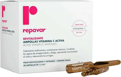 Serum do twarzy Repavar Revitalizante Active Vitamin C 20 Ampoules x 1.5 ml (8470001599568)