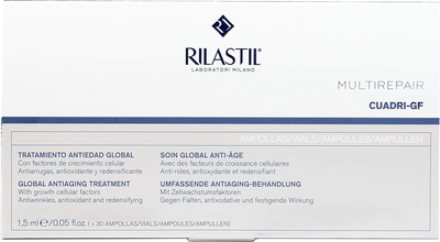 Сироватка для обличчя Rilastil Cuadri Gf Global Antiaging Treatment 30x1.5 мл (8428749587408)