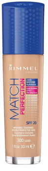 Podkład matujący Rimmel London Match Perfection SPF20 300 Sand 30 ml (3614220954080)