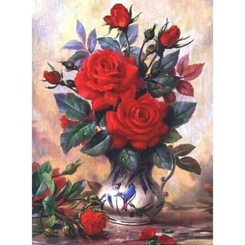 Набір алмазної вишивки ColorArt Букет червоних троянд 30x40 ST417