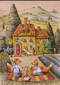 Набір з 6 поштових листівок з лисичками Cardsforsoul 10,5 X 14,8 см