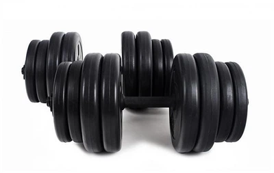 Гантели RN-Sport наборные 2 шт 16 кг с ABS покрытием + Скакалка в подарок