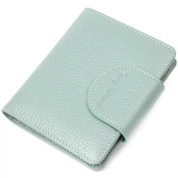 Стильний жіночий гаманець із натуральної шкіри Tony Bellucci Wallet 21986 Сіро-зелений