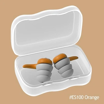 Беруши силиконовые для путешествий, работы, отдыха, плавания SUNROZ Ball Orange (A-11028)