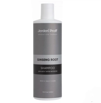 Шампунь мужской для всех типов волос Jerden Proff Ginseng Root с экстрактом женьшеня и кедровым маслом 400 мл
