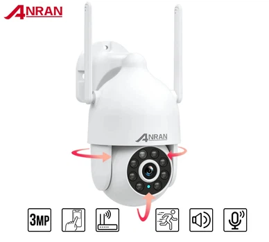 WiFi IP-камера видеонаблюдения поворотная с авто трекингом 3Мп Anran P2-J30W