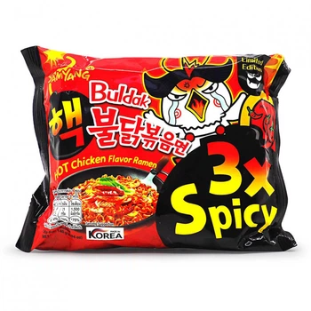 Лапша рамен очень острая Бульдак 3x Spicy Samyang 140г