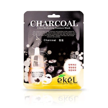 Тканевая маска Ekel Charcoal с древесным углём