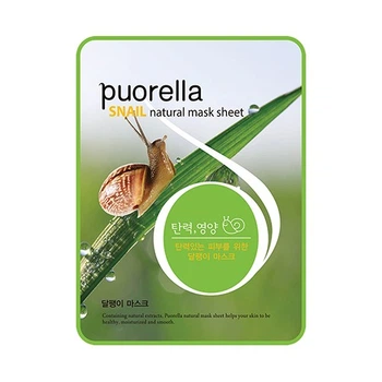 Тканевая маска с экстрактом слизи улитки Puorella Snail Mask Sheet