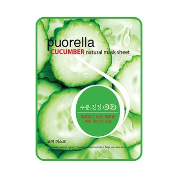 Тканинна маска з огірковим екстрактом Puorella Cucumber Mask Sheet