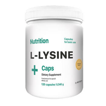 Амінокислота L-Лізин AB PRO L-Lysine Caps 120 капсул