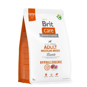 Cухий корм для собак Brit Care Hypoallergenic Medium Breed Adult 3 кг - ягня